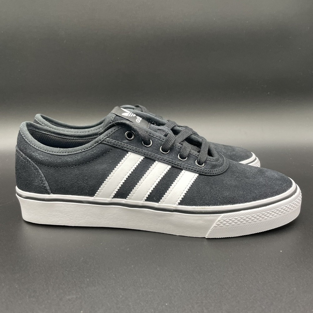 Adidas Adi Ease Skateboarding Shoes Mens Size 9 Black White Sneakers HQ6432 New
